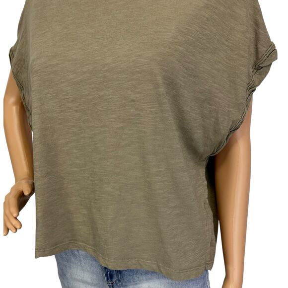 Free People You Rock Tee in Washed Army Green Size S - Picture 10 of 13